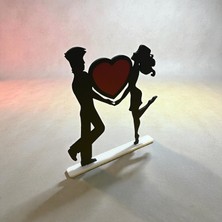 3D Tasarım Aşk Temalı Dekoratif Figür