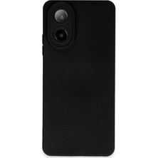 Oppo A38 Kılıf Nano Içi Kadife Silikon - Siyah