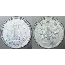 Banknoting Japonya 1 Yen 1973 Imparator Hirohito Dönemi. 20 mm Alüminyum.