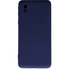 Samsung Galaxy A01 Core Kılıf Nano Içi Kadife Silikon - Lacivert