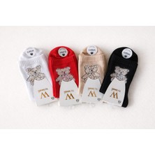 A&D Handmade By Javalli Dikişşiz Cotton Kadın Soket Çorap(4lü Paket)