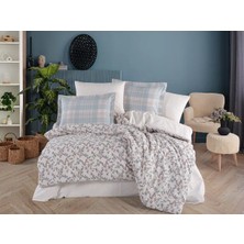 Bilfold Çift Kişilik Poplin Nevresim Lola Mavi