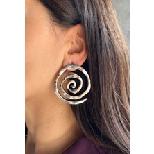 Nunu Takı Silver Sarmal Küpe