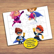 Asilmeydan Süper Kahramanlar 24 Parça Çocuklara Özel Yapboz Tablo-2147903183