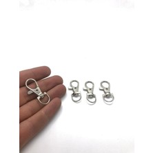 Orhan Çanta Paris Kanca Gümüş Kaplama 15X38 mm Gemici Anahtarlığı 50 Adet