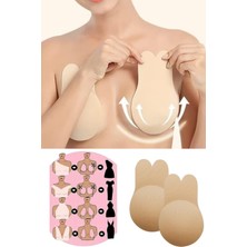 Privo Göğüs Dikleştirici ve Göğüs Ucu Kapatıcı Yapışkanlı Hayalet Sütyen  Görünmez Straplez Sütyen