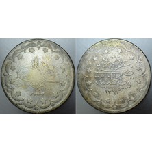 Banknoting Iı. Abdülhamid Gümüş 20 Kuruş 1293/3 Mecidiye. 23,6 Gr.