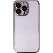 Iphone 14 Pro Max Kılıf Razer Lensli Silikon - Gold