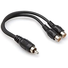 Gfc Life Store Rca M To 2 Rca F Kablosu, 0.3 M, Siyah