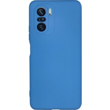 Xiaomi Poco F3 Kılıf Nano Içi Kadife Silikon - Mavi