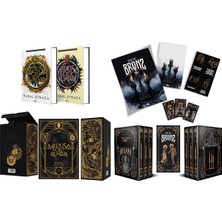 Ephesus Yayınları Medusa'nın Ölü Kumları Iki Kitaplık Set Ciltli ve Bronz Serisi 3 Kitaplık Hediyeli Kutu