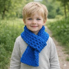 A&D Handmade El Örgüsü Puffy Peluş Bebek/çocuk Atkı
