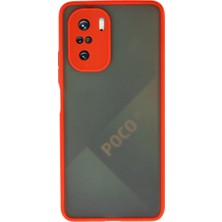 Xiaomi Poco F3 Kılıf Montreal Silikon Kapak - Kırmızı
