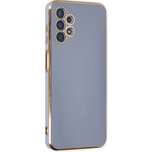 Samsung Galaxy A13 4g Kılıf Volet Silikon - Mavi