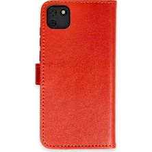 Huawei Y5P Kılıf Trend S Plus Kapaklı Kılıf - Kırmızı