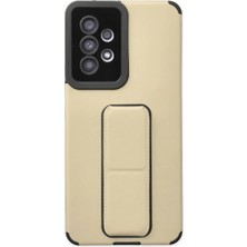 Samsung Galaxy A53 5g Kılıf Mega Standlı Silikon - Gold