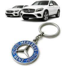 Stilix Garage Mercedes Metal Araç Anahtarlık Çift Yönlü A Kalite 1 Adet