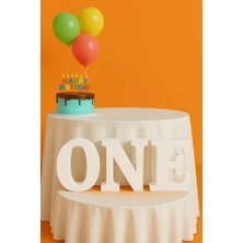 Deltaeps 1 Yaş Doğum Günü One Yazısı Strafor Köpük Harf 30CM Kalınlık 7cm