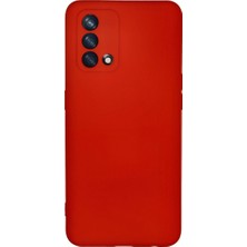 Oppo A74 4g Kılıf Nano Içi Kadife Silikon - Kırmızı