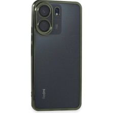 Freedom Storee Xiaomi Redmi 13C Kılıf Razer Lensli Silikon - Yeşil