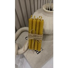 Petek Atölyesi El Yapımı 8’li Dilek Bal Mumu – Doğal Balmumu, Dekoratif & Ritüel Mum