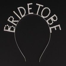 Vanch Kristal Taşlı Gümüş Renk Bride To Be Gelin Tacı (5264)