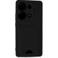 Xiaomi Redmi Note 13 Pro 4g Kılıf Kelvin Kartvizitli Silikon - Siyah