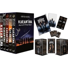 İndigo Kitap Karantina Serisi Seti-5 Kitap Takım- Ciltli Kutulu ve Bronz Serisi 3 Kitaplık Hediyeli Kutu