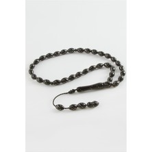 Zero Land Sptrns Arpa Kesim Işlemeli Kuka Tesbih 8X10 Mm-Siyah