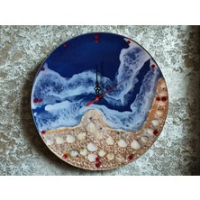 Epoksiresinart Deniz Epoksi Tasarım Duvar Saati