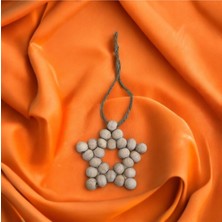 SSCglow Dekoratif Ahşap Boncuklu Yıldız Mutfak Salon Balkon Çocuk Bebek Odası Duvar Süsü Kapı Süsü