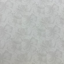AYZUN Beyaz Bej Çiçek Desenli Duvar Kağıdı 2916