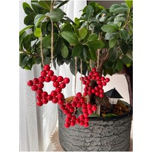 SSCglow Dekoratif Ahşap Boncuk Yıldız 3 Lü Set Balkon ,bahçe,bebek Odası ,duvar Kapı Süsü