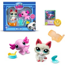 Toyfest Lps Minişler Littlest Pet Shop Kedi ve Aksolotl 2'li Figür Seti
