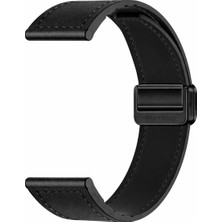 MMP Shop Huawei Watch Gt6 Pro 46MM Uyumlu Manyetik Tokalı Suni Deri Kordon