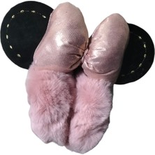 Aware Time Kız Çocuk Peluş Figürlü Kışlık Kısa Kulaklık