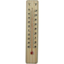 Karahanbey Ahşap Oda Sıcaklığı Sıcaklık Ölçümü Termometresi Küçük Boy