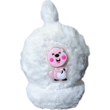 Aware Time Çocuk Peluş Figürlü Kışlık Kısa Kulaklık