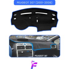 Guerrino Peugeot 307 (2001-2008) Araca Özel Torpido Örtüsü | Ön Göğüs Kılıfı | Tam Koruma | Oto Aksesuar |T95