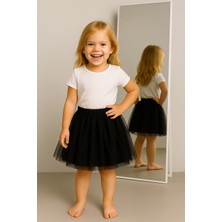 Oppomio Kız Çocuk Renkli Tül Tütü Etek - Parti & Günlük Giyim