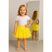 Oppomio Kız Çocuk Renkli Tül Tütü Etek - Parti & Günlük Giyim