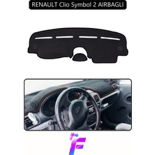 Guerrino Renault Symbol 2 Uyumlu Torpido Örtüsü | Yansıma Önleyici | Tam Koruma | Kolay ve Hızlı Montaj | J72