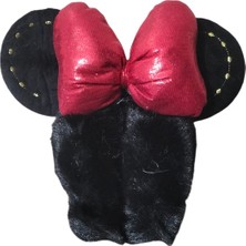 Aware Time Kız Çocuk Peluş Figürlü Kışlık Kısa Kulaklık