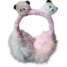 Aware Time Çocuk Peluş Figürlü Kışlık Kısa Kulaklık