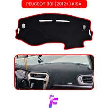 Guerrino  Peugeot 301 (2012+) Kısa Kasa Uyumlu Torpido Örtüsü | Çatlama ve Isıya Karşı Tam Koruma | T81