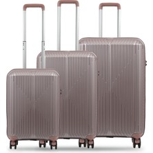 GROUND Sirius 3'lü Valiz Seti Lila - 10728