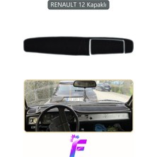 Guerrino Renault 12 Kapaklı Uyumlu  Torpido Örtüsü | Yansıma Önleyici | Tam Koruma | Hızlı Montaj | J32