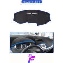 Guerrino Renault Clio 3 Uyumlu Torpido Örtüsü | Yansıma Önleyici | Tam Koruma | Kolay ve Hızlı Montaj | J59