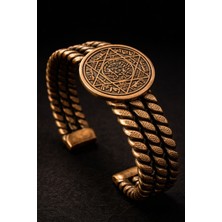 Erkek Bakır Bileklik Hz. Süleyman Mühür