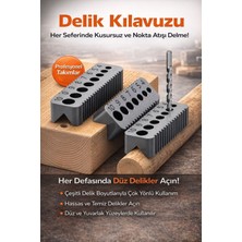 Delik Kılavuzu Ahşap Delme Aparatı 4–10 mm | Hassas Delik Açma Ölçüm Kılavuzu
